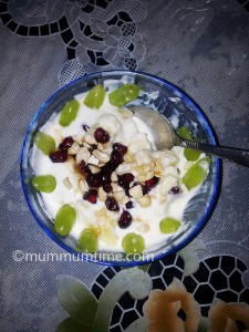 Fruit Salad With Honey And Hung Curd