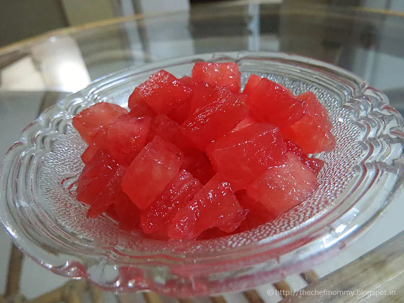 Water Melon in Rose Syrup