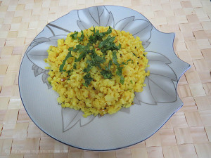 Tadka rice (Phodni cha bhaat)