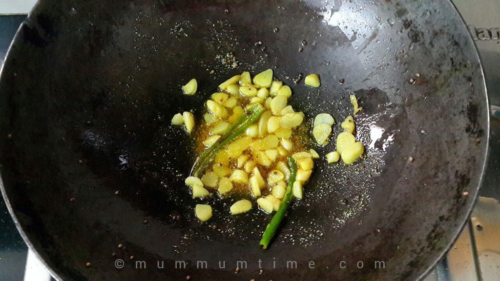 Steps for Lal Math Bhaji - Garlic and Chilli