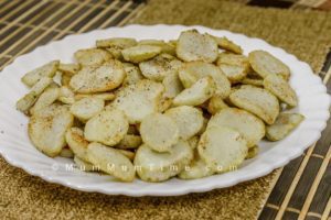 Fried Arbi | Taro Root Chips