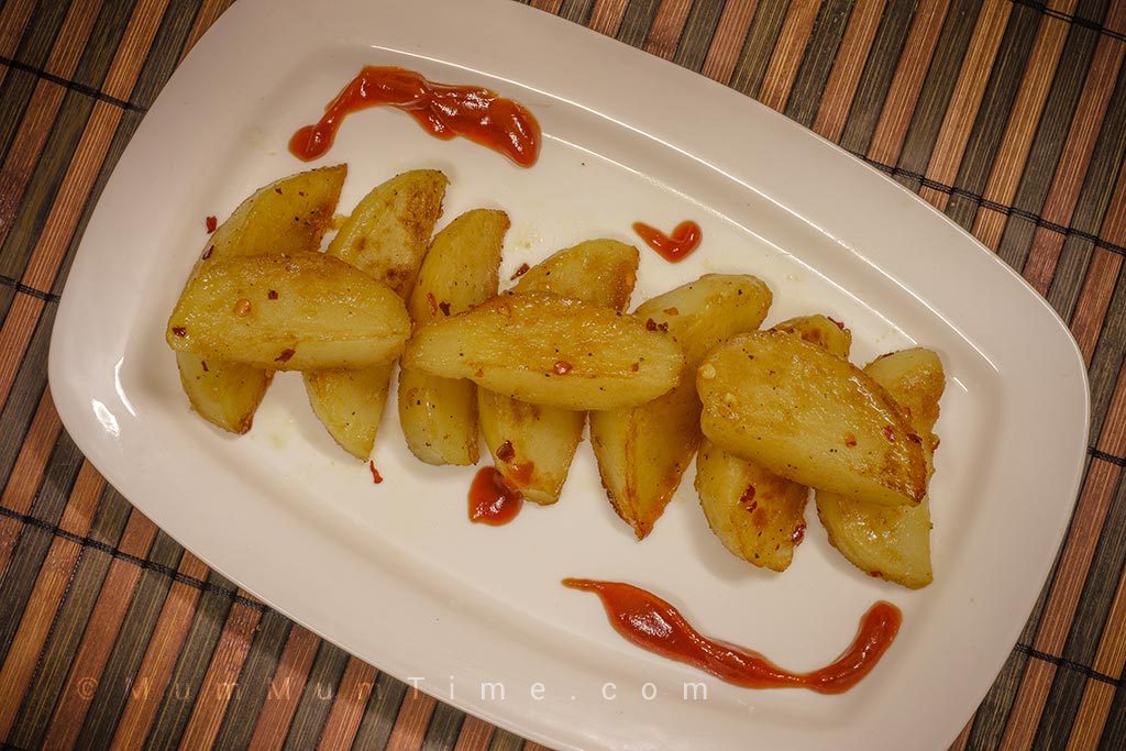 Honey Glazed Potato Wedges Recipe